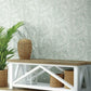 Oahu Fronds Light Green & White Wallpaper