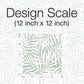 Oahu Fronds Light Green & White Wallpaper