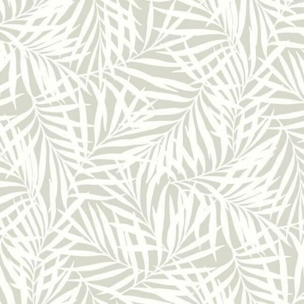 Oahu Fronds Cream & Off White Wallpaper