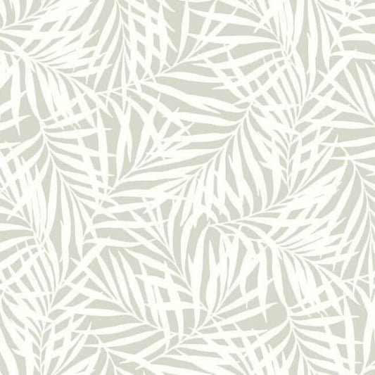 Oahu Fronds Cream & Off White Wallpaper
