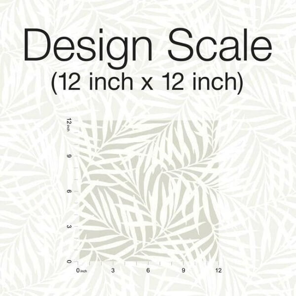 Oahu Fronds Cream & Off White Wallpaper