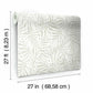 Oahu Fronds Cream & Off White Wallpaper