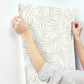 Oahu Fronds Cream & Off White Wallpaper