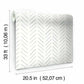 Painted Herringbone Grey Wallpaper