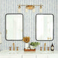 Painted Herringbone Navy Wallpaper