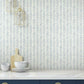 Painted Herringbone Navy Wallpaper