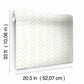 Painted Herringbone Off White Wallpaper