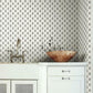 French Scallop Grey Wallpaper