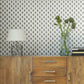 French Scallop Grey Wallpaper