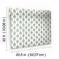 French Scallop Grey Wallpaper