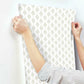 French Scallop Off White Wallpaper