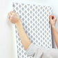 French Scallop Blue Wallpaper