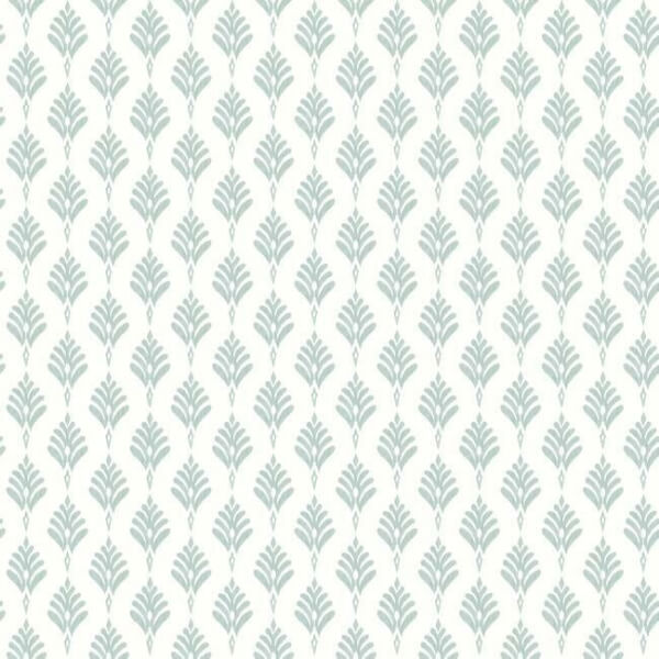 French Scallop Light Grey Wallpaper
