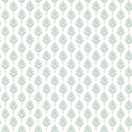 French Scallop Light Grey Wallpaper