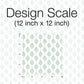 French Scallop Light Grey Wallpaper