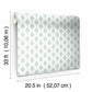 French Scallop Light Grey Wallpaper