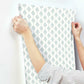 French Scallop Light Grey Wallpaper