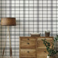 Charter Plaid Black Wallpaper