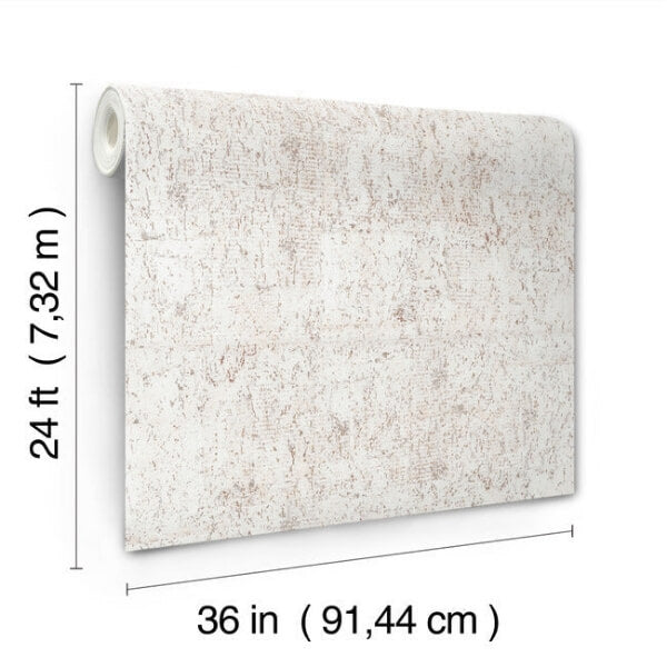 Cork White & Black Wallpaper
