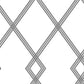 Ribbon Stripe Trellis White & Black Wallpaper