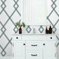 Ribbon Stripe Trellis White & Black Wallpaper