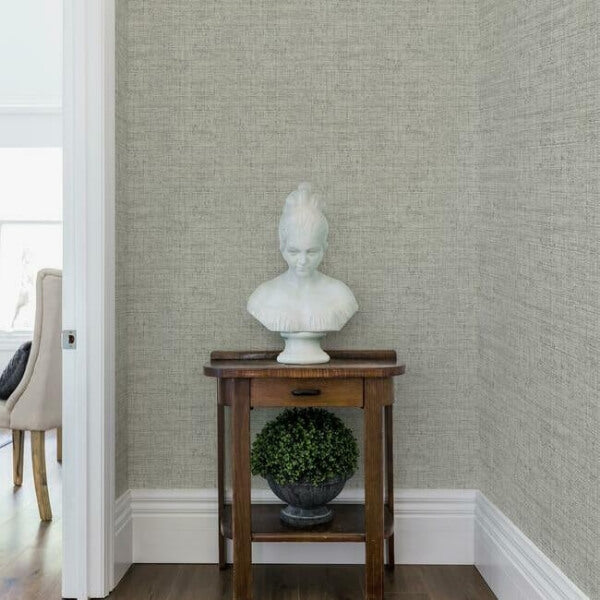 Papyrus Weave White Wallpaper
