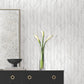 Elemental Thread White & Silver Wallpaper