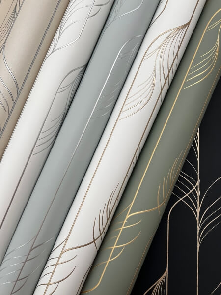 Elemental Thread White & Silver Wallpaper