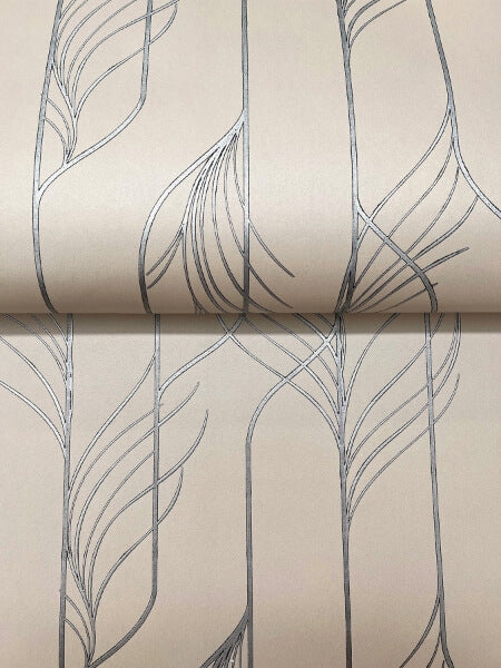 Elemental Thread Neutral Pearl & Silver Wallpaper