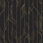 Elemental Thread Black & Gold Wallpaper