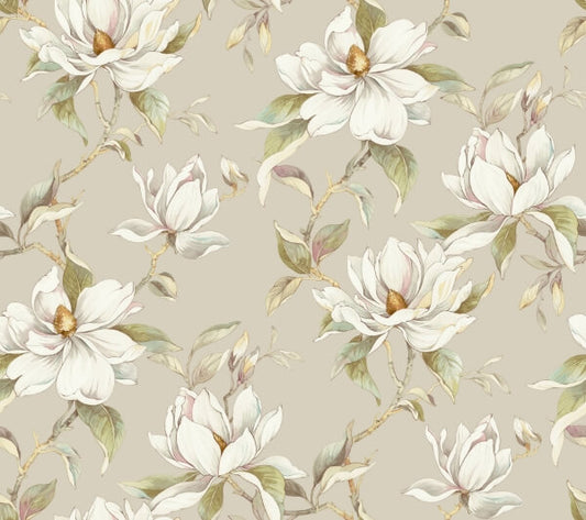 Garden Jewels Linen Wallpaper