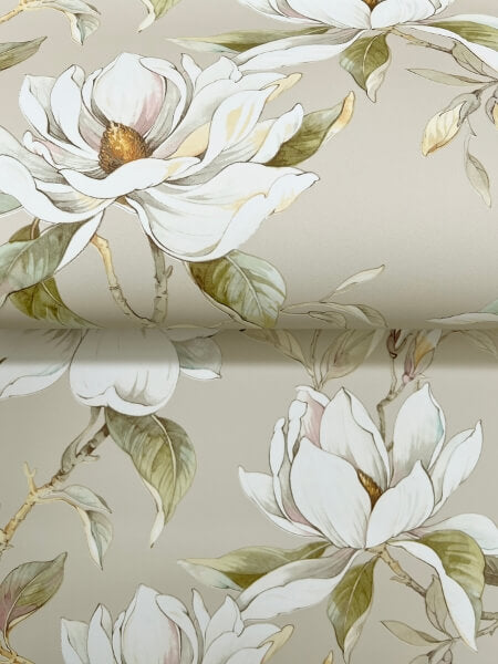 Garden Jewels Linen Wallpaper