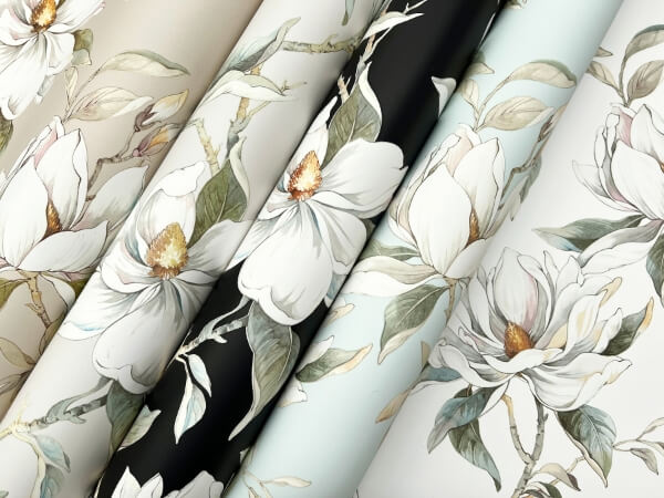 Garden Jewels Linen Wallpaper