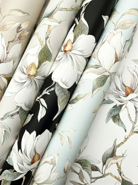 Garden Jewels Warm Grey Wallpaper