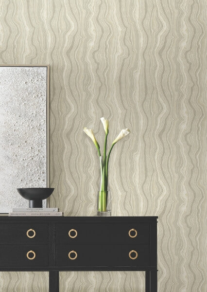 Mineral Shimmer Warm Neutral & Pearl Wallpaper