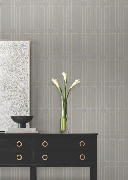 Terrace Taupe Wallpaper