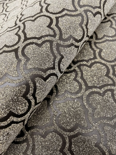 Uptown Glam Black & Gold Wallpaper