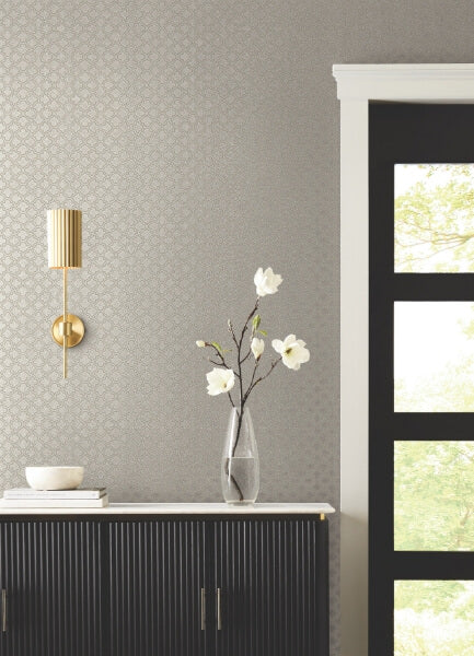 Uptown Glam Beige Wallpaper