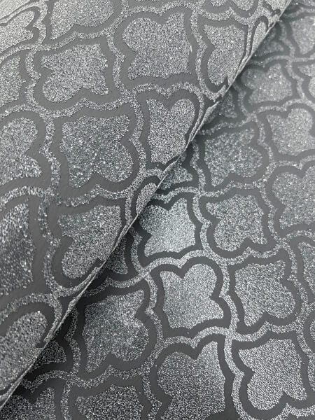 Uptown Glam Charcoal Wallpaper