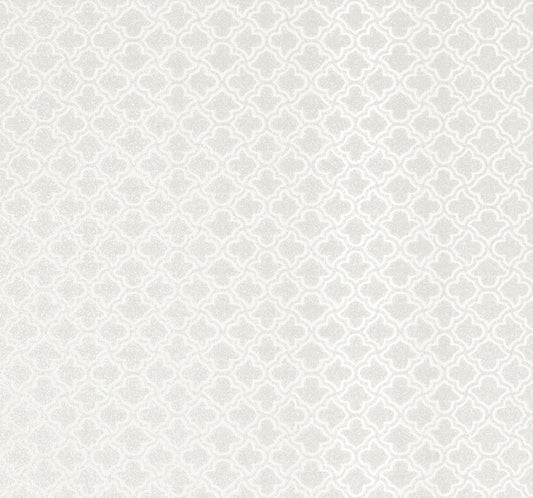 Uptown Glam White Wallpaper