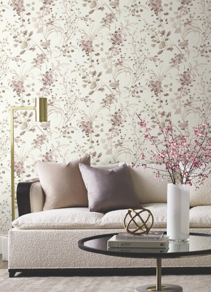 Spring Whispers Soft Blush Wallpaper