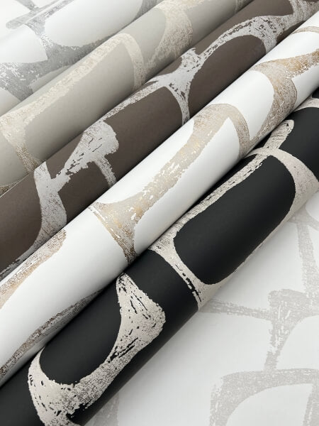 Craftsman Geometric Black Wallpaper