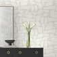 Craftsman Geometric White & Soft Grey Wallpaper