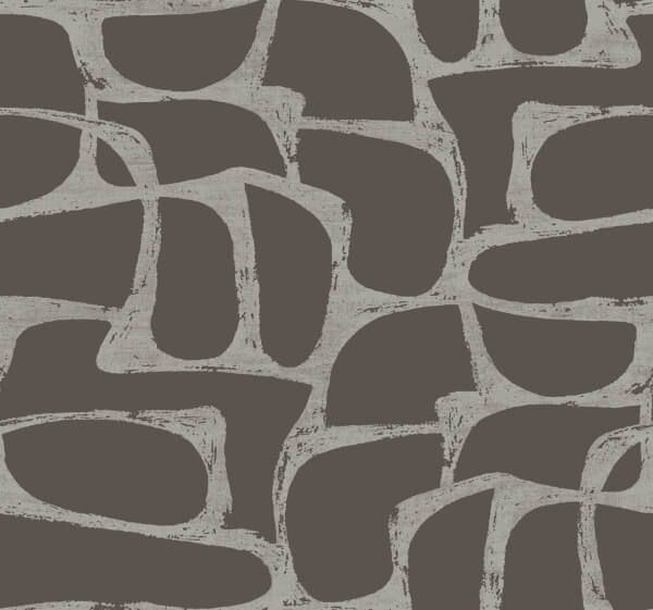 Craftsman Geometric Mocha Wallpaper
