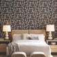 Craftsman Geometric Mocha Wallpaper