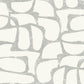 Craftsman Geometric White & Silver Wallpaper