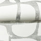 Craftsman Geometric White & Silver Wallpaper