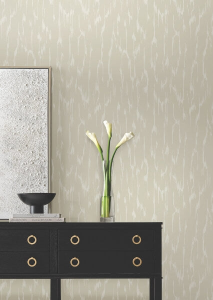 Flowing Taupe Wallpaper