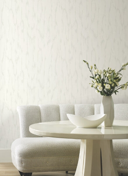 Flowing White Wallpaper