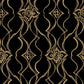Pirouette Black & Gold Wallpaper